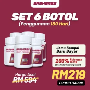 Pakej 6 botol Araherbs